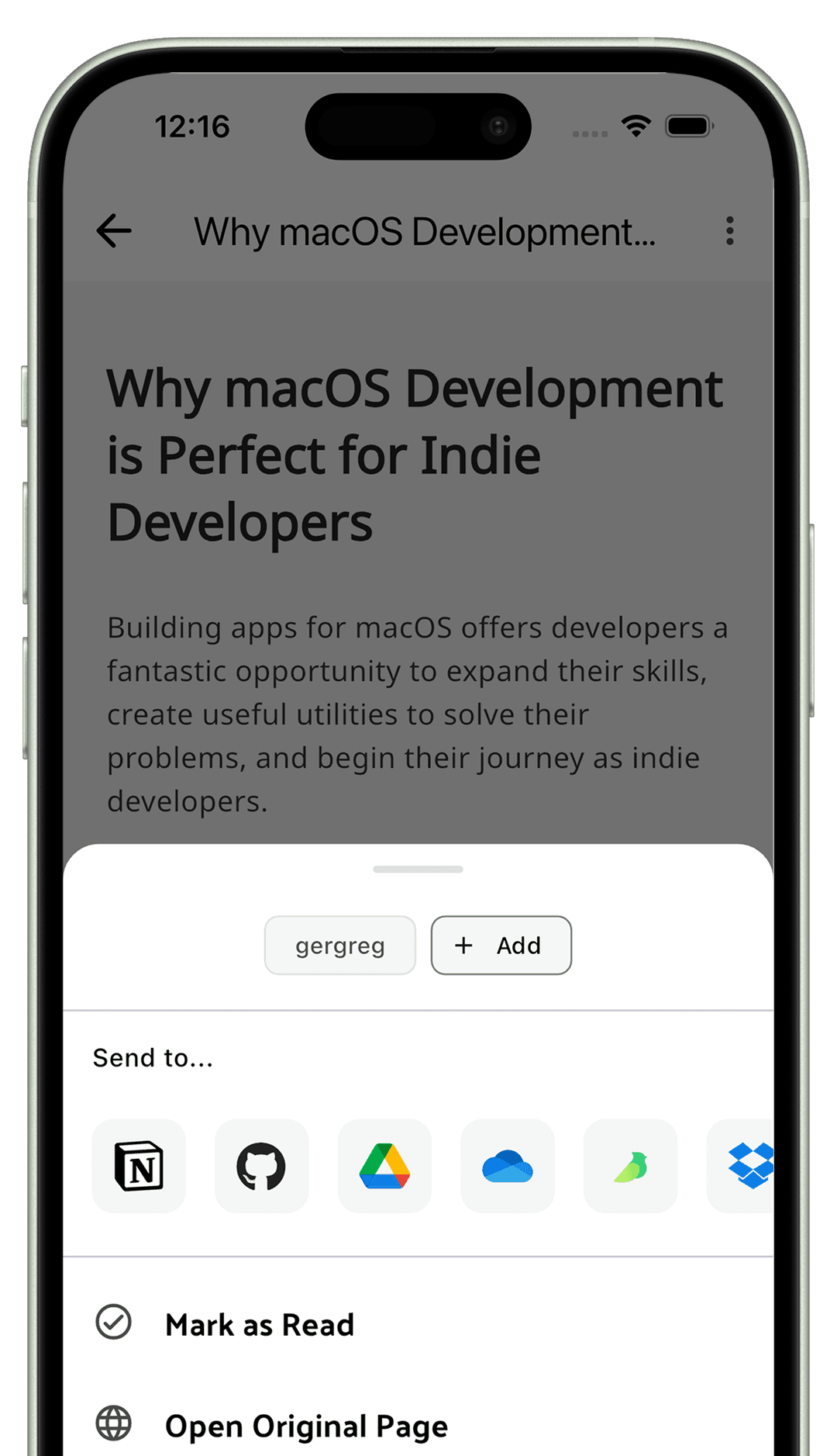 FlowFerry send screenshot